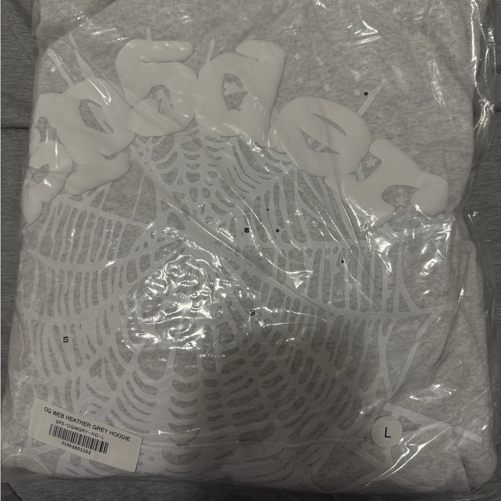 Sp5der Gray Hoodie